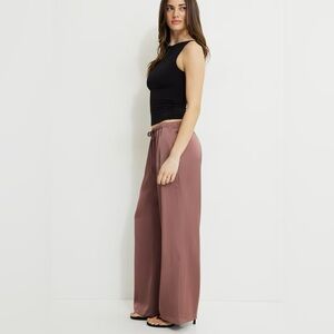 NWT Dynamite Leo Wide Leg Satin Pants